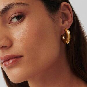 Elegant Hoop Earrings Anthropologie Gold Earrings